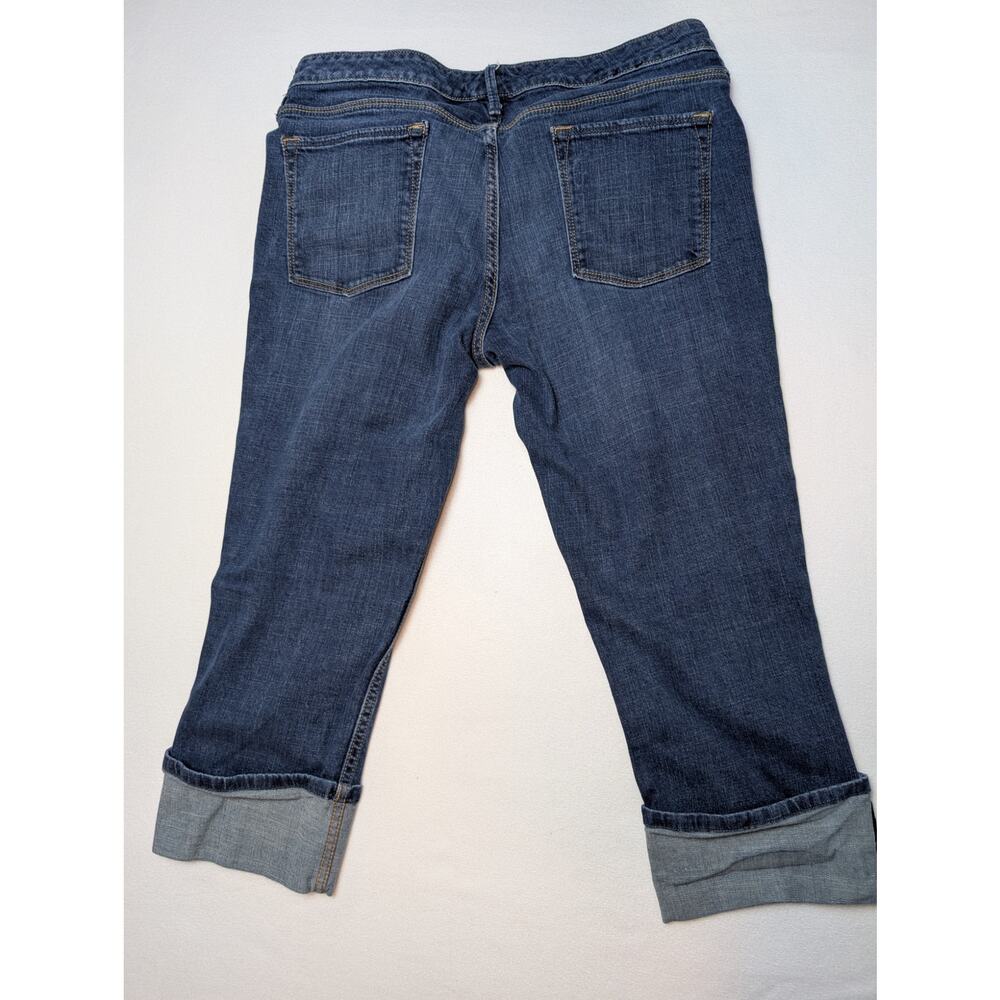 Banana Republic Jeans Womens Size 12 Folded Cuffs Denims Pants Medium Wash - Picture 8 of 8